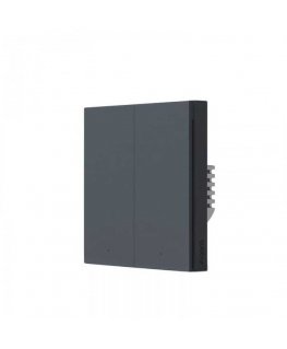 Aqara Smart Wall Switch H1 EU (With Neutral, Double Rocker) -Grey gaismas slēdzis