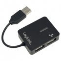 LogiLink USB 2.0 4-Port Hub 480 Mbit/s Black LogiLink USB 2.0 4-Port Hub 480 Mbit/s Black