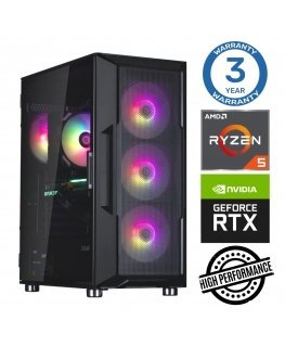 INTOP Ryzen 5 5500 16GB 500SSD M.2 NVME RTX3050 6GB no-OS