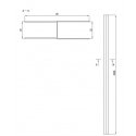 Deante PROFILE EXTENSION NERO 200 CM BLACK