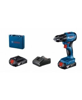 Screwdriver-drill Bosch GSR 185-LI 18 V 2x2.0 Ah battery.