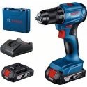 Screwdriver-drill Bosch GSR 185-LI 18 V 2x2.0 Ah battery. Screwdriver-drill Bosch GSR 185-LI 18 V 2x2.0 Ah battery.