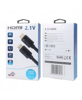 Cable HDMI v 2.1 premium 3 m 8K Black Made for players