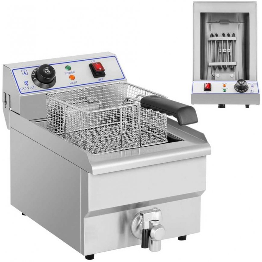 Royal Catering Adjustable electric food fryer - 10 l 3200 W