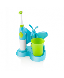 ETA Toothbrush with water cup and holder Sonetic ETA129490080 Battery operated, For kids, Number of brush heads included 2, Blue