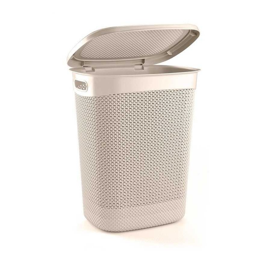 Ucsan Laundry box DROP 52 l, cream, 45x37x57 cm