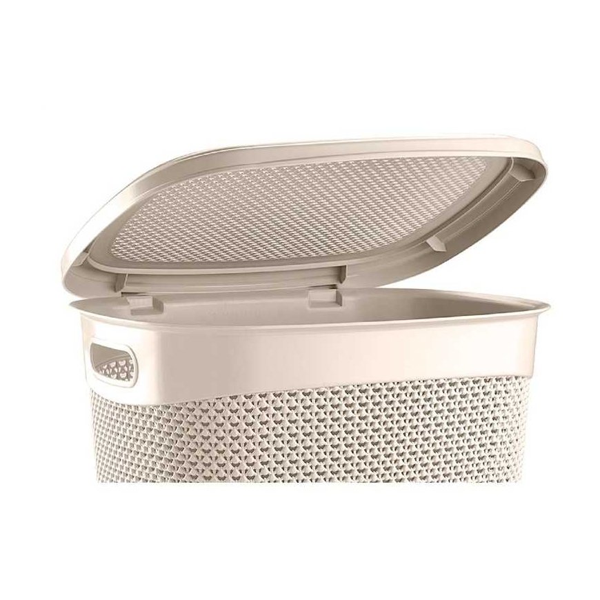Ucsan Skalbinių dėžė DROP 52 l, kreminė, 45x37x57 cm – 2