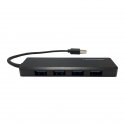LC-Power LC-HUB-U3-4-V2 хаб-разветвитель USB 3.2 Gen 1 (3.1 Gen 1) Type-A 5 Мбит/с Черный LC-Power LC-HUB-U3-4-V2 хаб-разветвитель USB 3.2 Gen 1 (3.1 Gen 1) Type-A 5 Мбит/с Черный