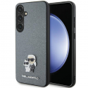 Dėklas Karl Lagerfeld KLHCS24SPSAKCMPG S24 S921 hardcase pilka/pilka Saffiano Karl & Choupette Metal Pin Dėklas Karl Lagerfeld KLHCS24SPSAKCMPG S24 S921 hardcase pilka/pilka Saffiano Karl & Choupette Metal Pin
