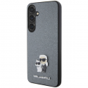 Dėklas Karl Lagerfeld KLHCS24SPSAKCMPG S24 S921 hardcase pilka/pilka Saffiano Karl & Choupette Metal Pin Dėklas Karl Lagerfeld KLHCS24SPSAKCMPG S24 S921 hardcase pilka/pilka Saffiano Karl & Choupette Metal Pin