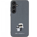 Case Karl Lagerfeld KLHCS24SPSAKCMPG S24 S921 hardcase gray/grey Saffiano Karl & Choupette Metal Pin Case Karl Lagerfeld KLHCS24SPSAKCMPG S24 S921 hardcase gray/grey Saffiano Karl & Choupette Metal Pin