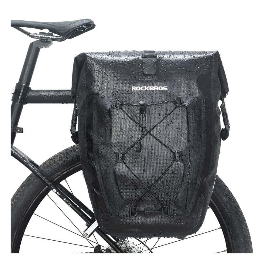 Rockbros 30140022001 waterproof bicycle bag for trunk - black – 2