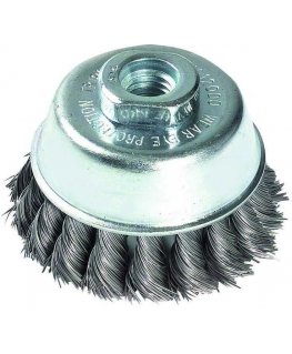 Tivoli Steel wire cupbrush for angle grinder, 65mm, twisted Ø0.35mm, M14