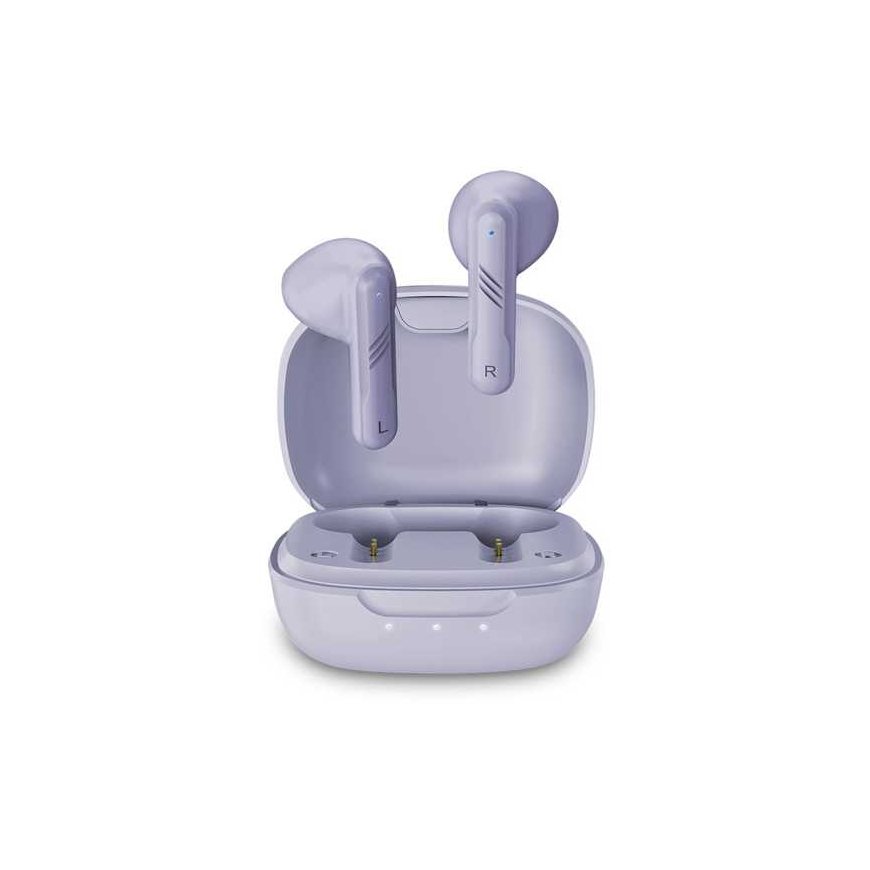 Headphones Genius HS-M905BT, microphone, zmiana utworu, purple, 2.0, case with charger, sport type USB-C – 3