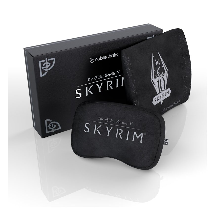 noblechairs Skyrim Niskatyyny/lannetyyny musta 2 kpl
