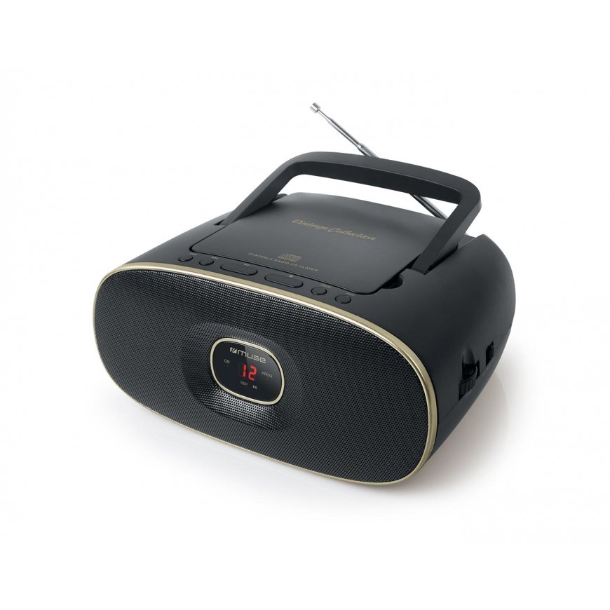 Muse MD-202 VT Аналоговый FM, MW Черный, Золото – 3