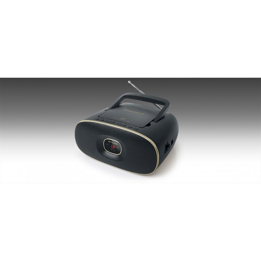 Muse MD-202 VT Analoginen FM, MW musta, Kulta – 4
