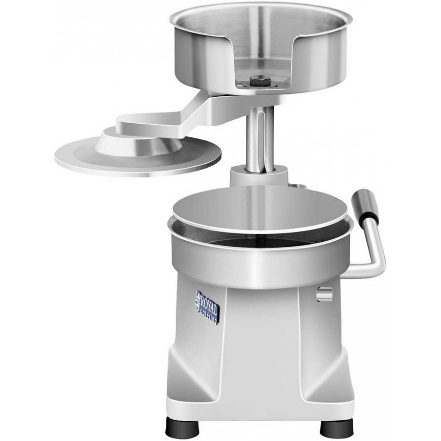 Royal Catering Hand press for burgers, burgers, dia. 15cm + 500 paper discs – 2