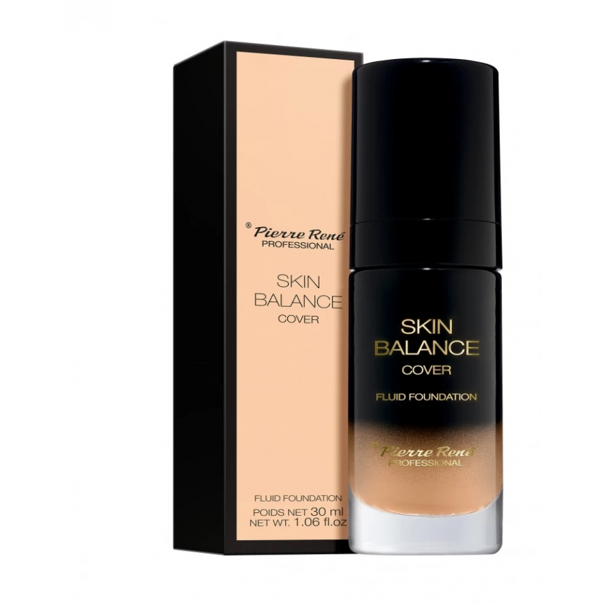 Pierre Rene Skin Balance Cover Fluid Foundation 23 Nude 30ml