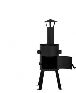 Kazan Mangal Krosnelė su kaminu 8L kazanui (2 mm plienas, 300 mm skersmuo)