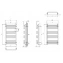 Electric towel dryer Terma Anno white 50x90 Electric towel dryer Terma Anno white 50x90