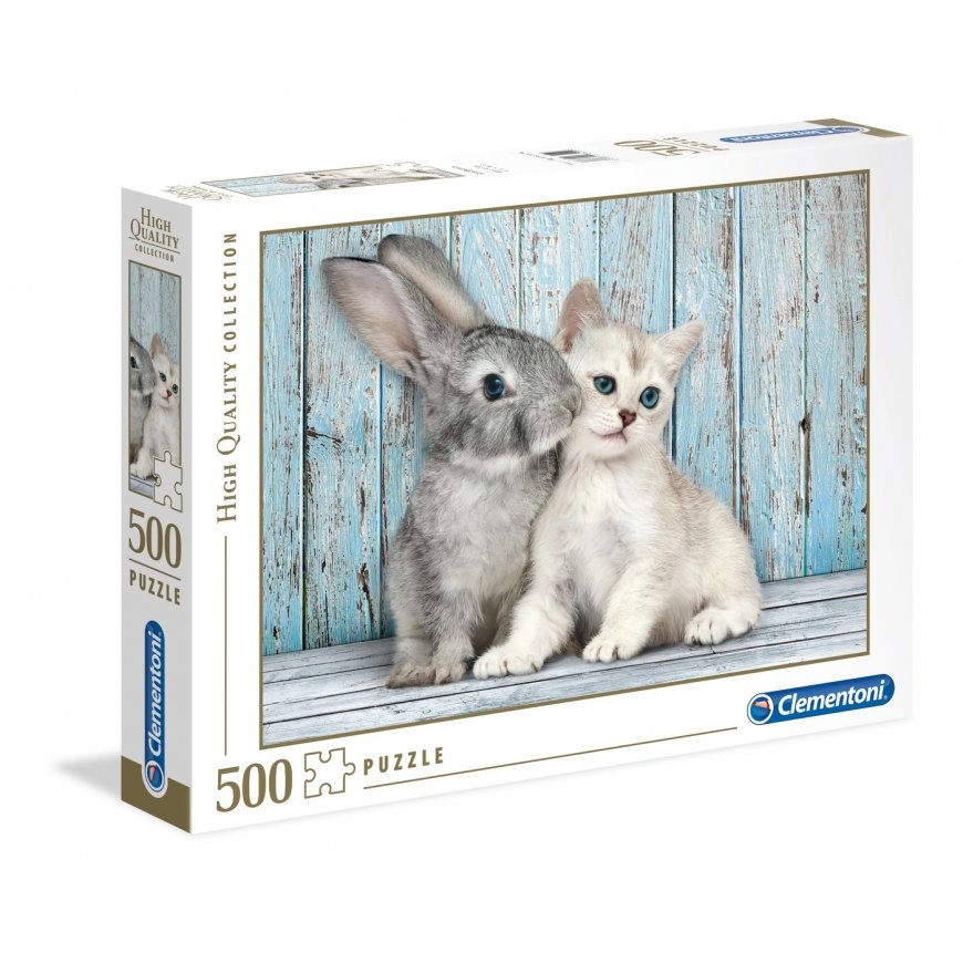 Clementoni Cat & Bunny Kuviopalapeli 500 kpl Eläimet