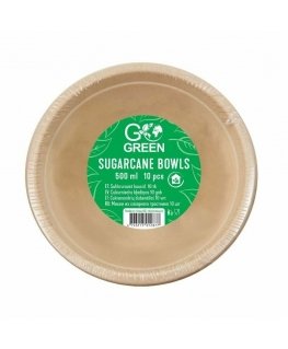 Compostable sugar cane bowls Go Green