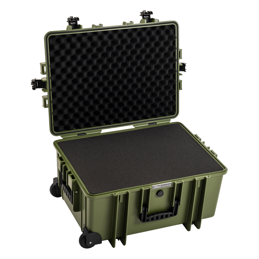 BW Outdoor Cases Type 6800 / Bronze žalias (pre-cut foam)