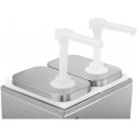 Royal Catering Double dispenser for sauces with stainless steel pump, 2 x 2 l Royal Catering Double dispenser for sauces with stainless steel pump, 2 x 2 l