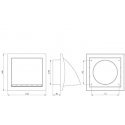 External ventilation grill EUROPLAST ND10FVA, anthracite External ventilation grill EUROPLAST ND10FVA, anthracite