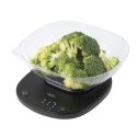 JATA HBAL1709 kitchen scale Black Countertop Rectangle Electronic kitchen scale JATA HBAL1709 kitchen scale Black Countertop Rectangle Electronic kitchen scale