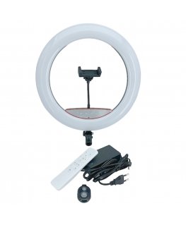 Elight SR14 36 cm LED-valgusti rõngas nutitelefoni hoidjaga + 22