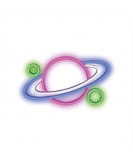 Forever Light Neon PLEXI LED PLANET multicolor FPNE05X Dekoratiivne valguskuju