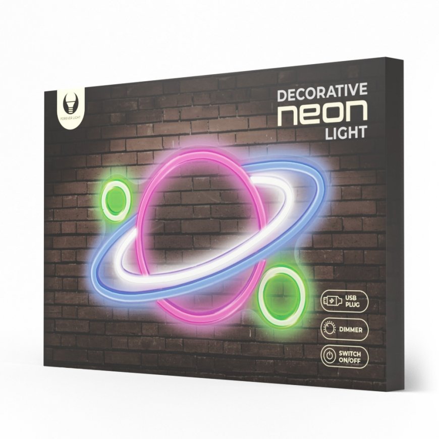 Forever Light Neon PLEXI LED PLANET multicolor FPNE05X Световая декоративная фигура – 2