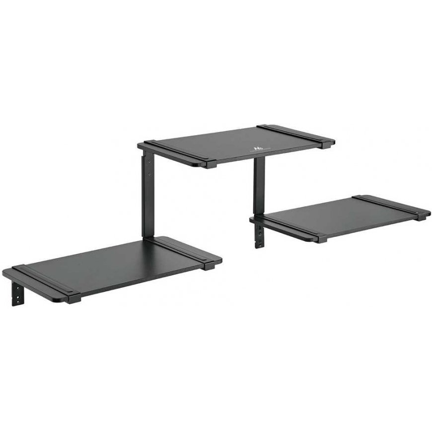 Maclean MC-974 Three-level Modular Shelves, Wall Floating Shelves, Storage, 30kg max – 3
