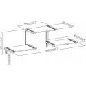 Maclean MC-974 Three-level Modular Shelves, Wall Floating Shelves, Storage, 30kg max