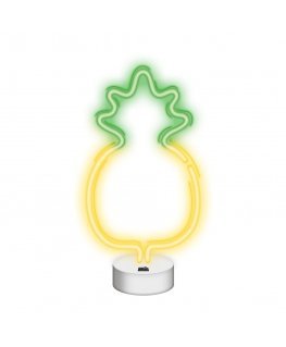 Forever Light Neon LED on a stand PINEAPPLE yellow green NNE05 Koristevalohahmo