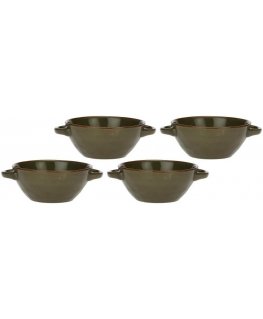 Rose&Tulipani Set of 4 misek do zupy Concerto Grigio Tortora - Szaro-ruda, 600 ml