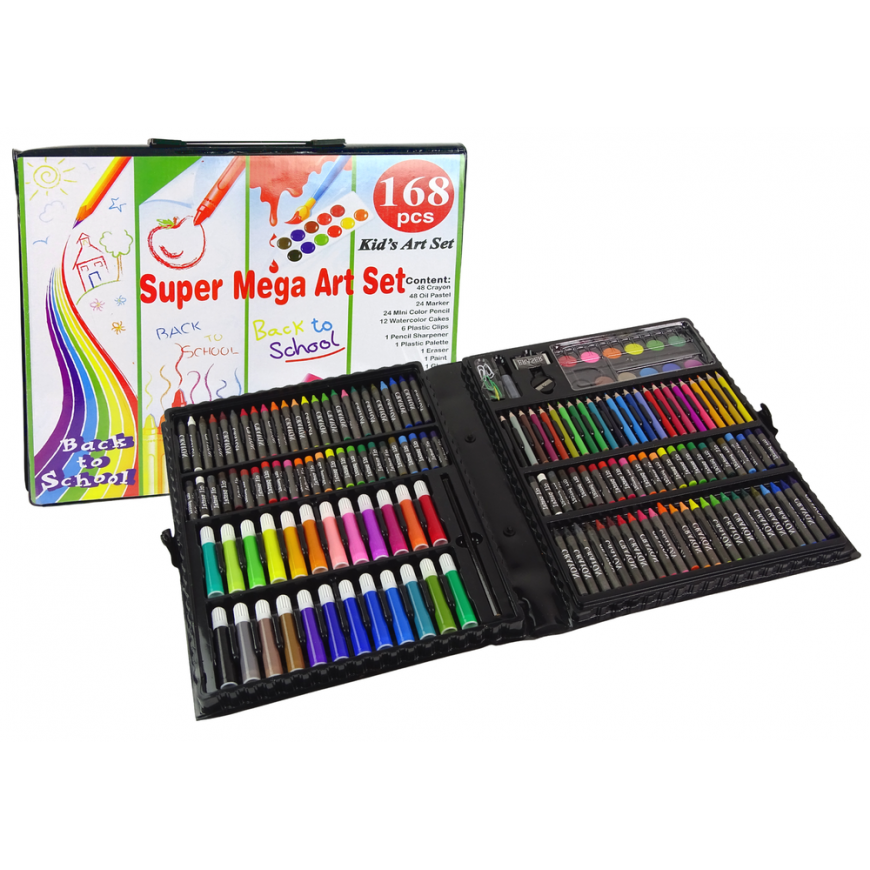 Lean Toys Meninis rinkinys lagamine 168 vienetų „Mega Art“ rinkinys