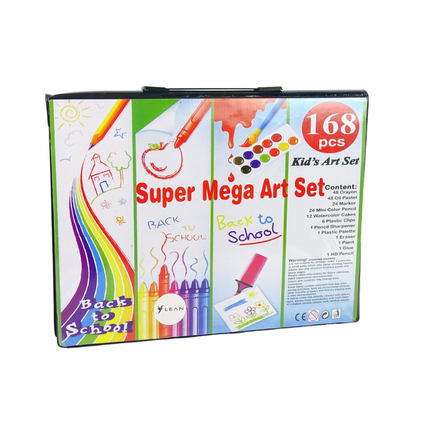 Lean Toys Art Set in a Suitcase 168 Piece Mega Art Set – 3