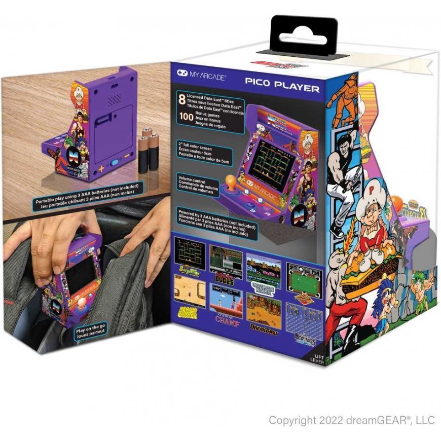 Dreamgear MY ARCADE Pico Player ,,Data East Hits" nešiojama žaidimų konsolė – 2