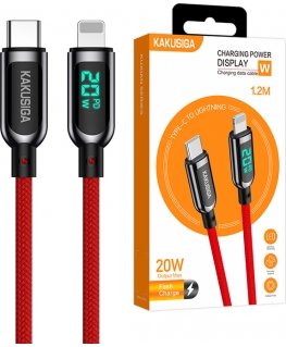 KAKUSIGA KSC-599 USB-C - USB-C charging cable 100W | LCD displa