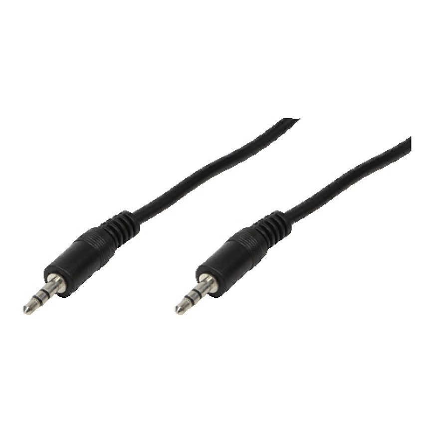 LogiLink 3.5mm - 3.5mm, 2m audiokaabel Must