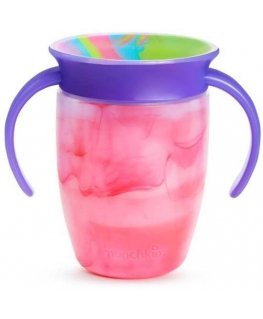 MUNCHKIN spill-proof drinker, Miracle Tie Dye, Mixed Case, Tropical, 6 months+, 207 ml, assort., 90317