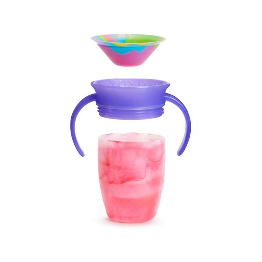 MUNCHKIN neišsiliejanti gertuvė, Miracle Tie Dye, Mixed Case, Tropical, 6 mėn.+, 207 ml, assort., 90317 – 3