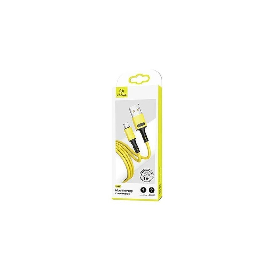 USAMS Kabel U52 microUSB 2A Fast Charge 1m purpurowy|purple SJ43 – 2