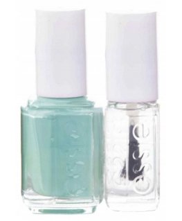 „Essie“ rinkinys „Essie“: nagų emalis, veganiškas, blizgus blizgesys, „Nagų lakas“, 99, „Mint Candy Apple“, 13,5 ml + Nagų priež
