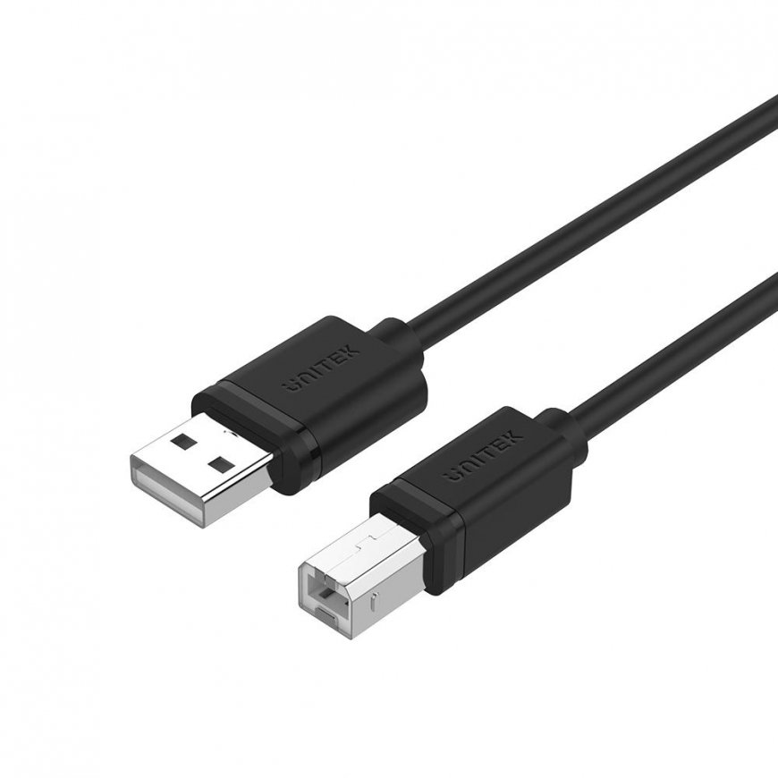 UNITEK Y-C420GBK USB kabelis 3 m USB 2.0 USB A USB B Juoda