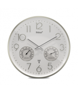 Mebus 12989 radio wall clock with Thermo-Hygrometer