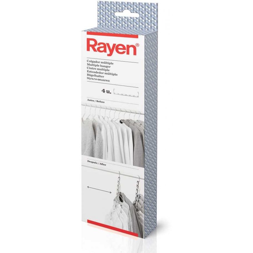 Rinkinys 4 uchwytów na wieszaki Rayen